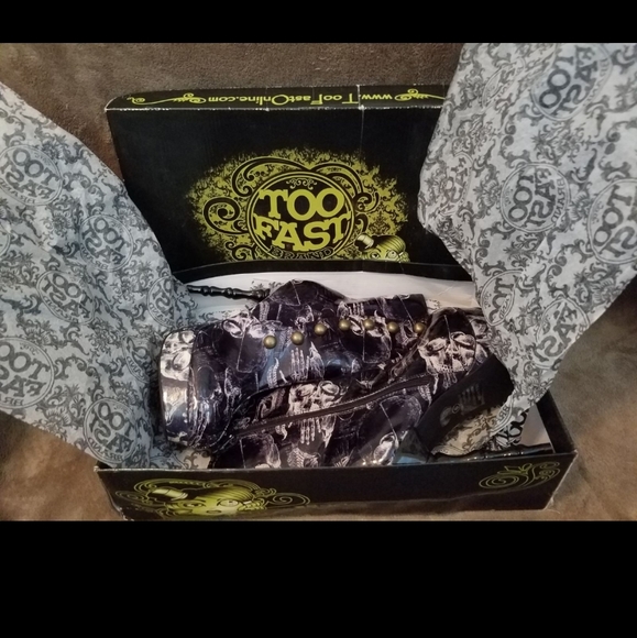 Too Fast Anatomy Victorian Boots Sz 9 - Picture 2 of 6